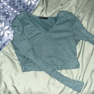 cropped long sleeve tee